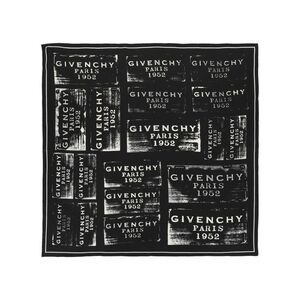 Givenchy Patchwork Stamp Silk Scarf Womens